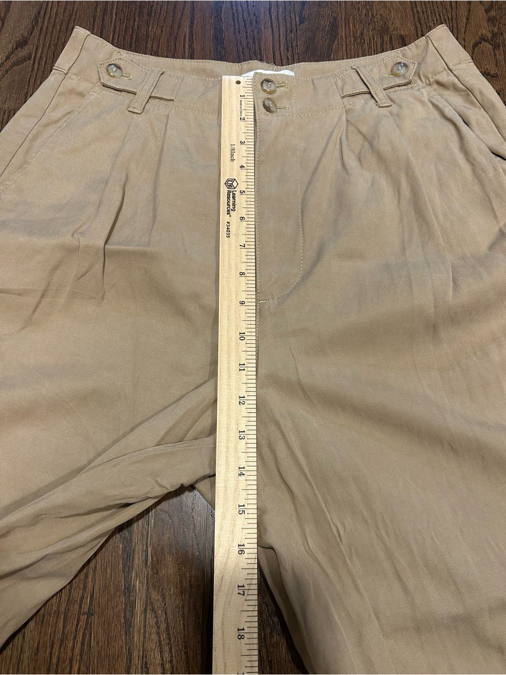 Madewell Size 8 Khaki High Rise Wide Leg Pants - Picture 7 of 8
